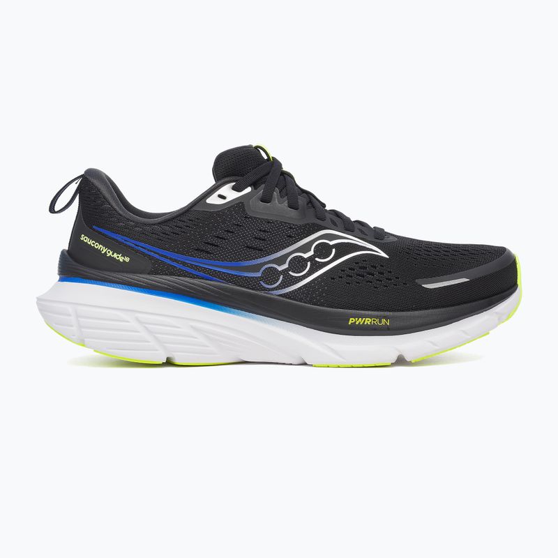 Men's running shoes Saucony Guide 18 black/lapis 8