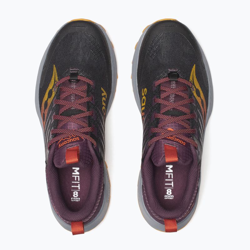 Men's running shoes Saucony Ride Trail 2 black/autumn 5