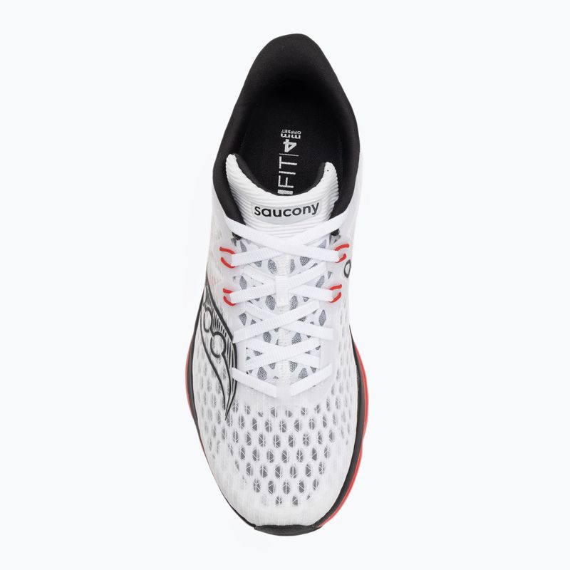 Men's running shoes Saucony Kinvara 16 white/red 5