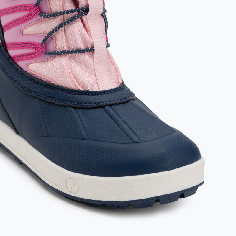 Children's snow boots Merrell Snow Bank 5.0 WP navy/pink 7