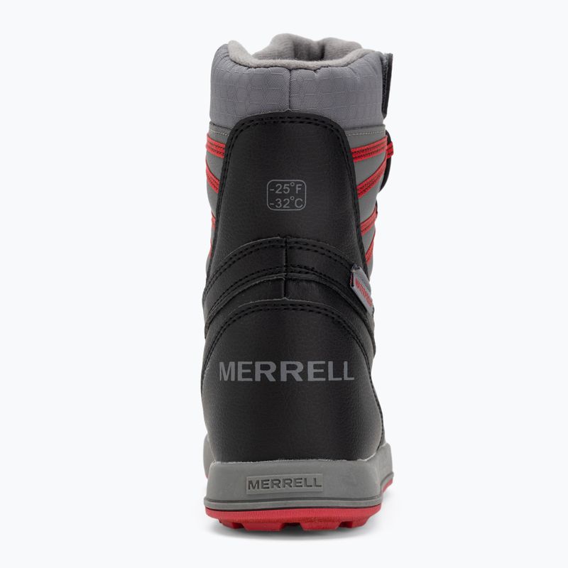 Children's snow boots Merrell Snow Bank 5.0 WP black/red 6