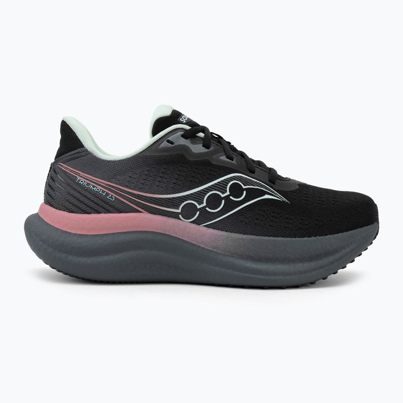 Women's running shoes Saucony Triumph 23 black/calm 2