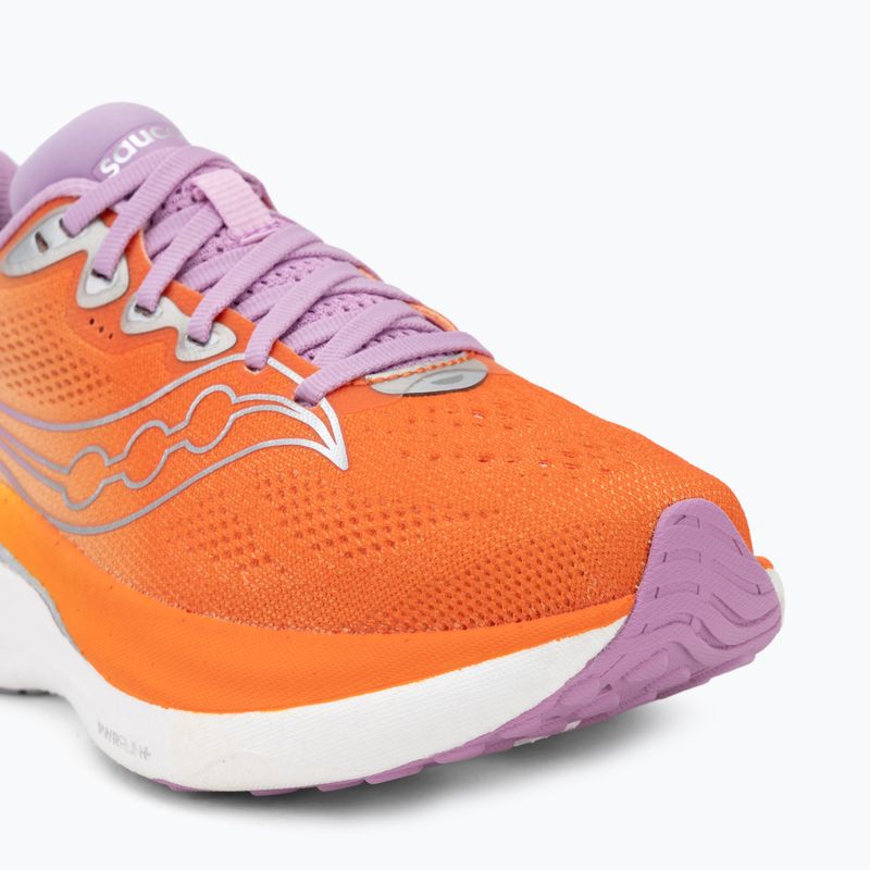 Women's running shoes Saucony Ride 19 fire/orchid 7