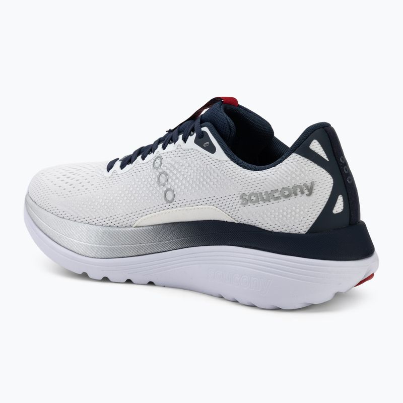 Men's running shoes Saucony Endorphin Trainer white/navy 3