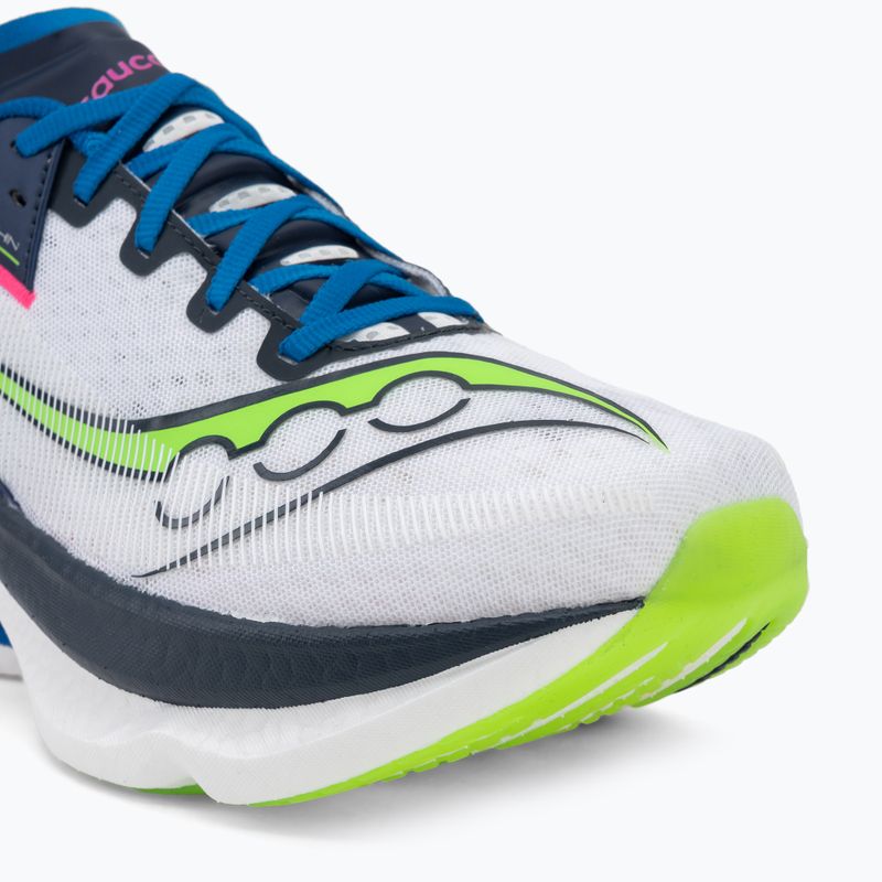 Men's running shoes Saucony Endorphin Azura white/navy 7