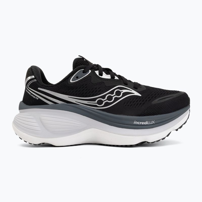 Women's running shoes Saucony Hurricane 26 black/silver 2