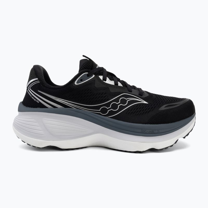 Men's running shoes Saucony Hurricane 26 black/silver 2