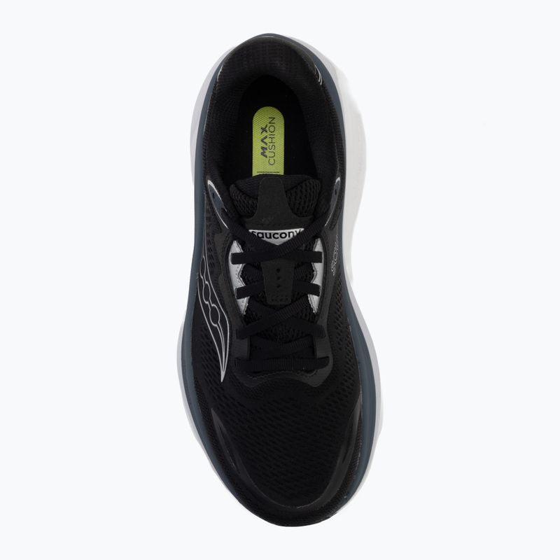 Men's running shoes Saucony Hurricane 26 black/silver 5