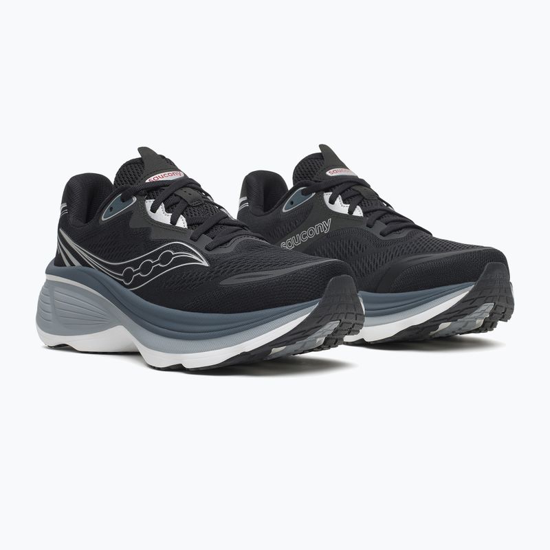 Men's running shoes Saucony Hurricane 26 black/silver 3
