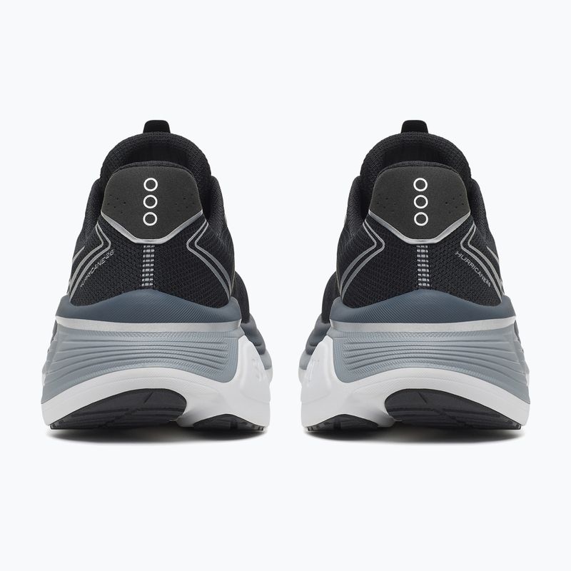 Men's running shoes Saucony Hurricane 26 black/silver 4