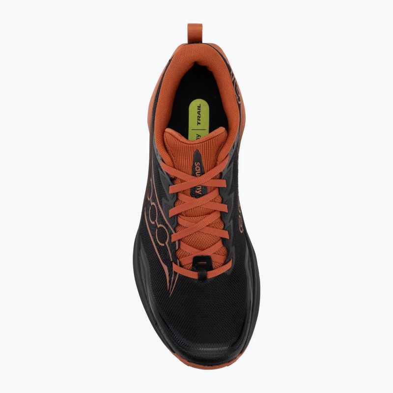 Men's running shoes Saucony Peregrine 16 black/rust 5