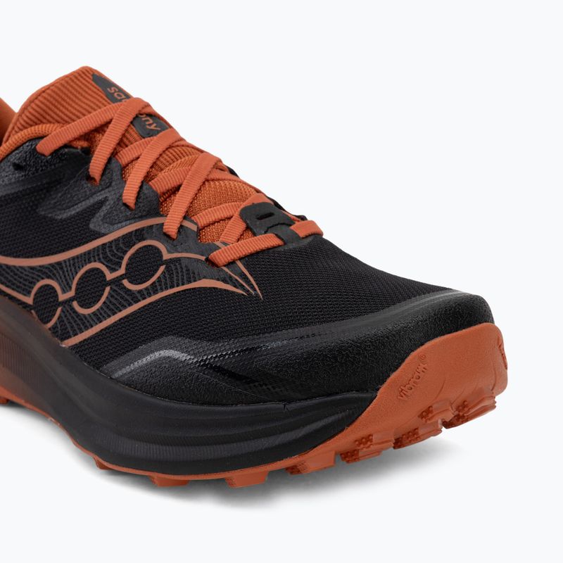 Men's running shoes Saucony Peregrine 16 black/rust 7