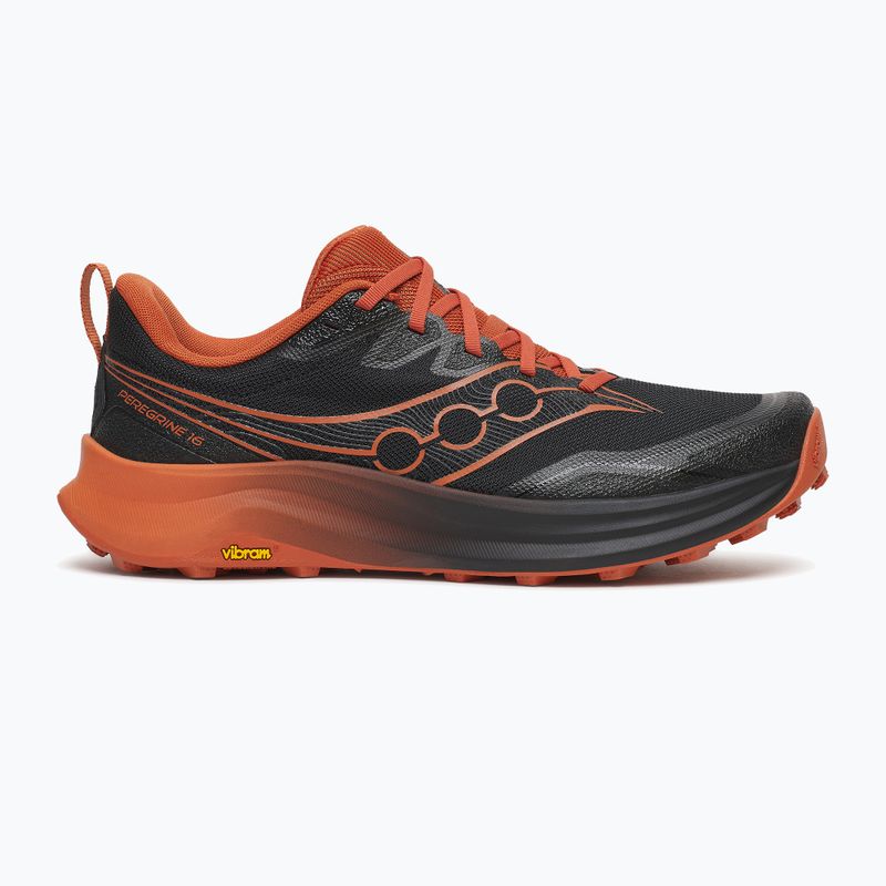 Men's running shoes Saucony Peregrine 16 black/rust