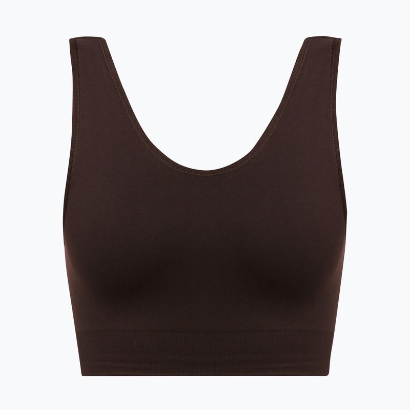 Training bra Sweaty Betty Stamina Seamless Scoop espresso brown 5