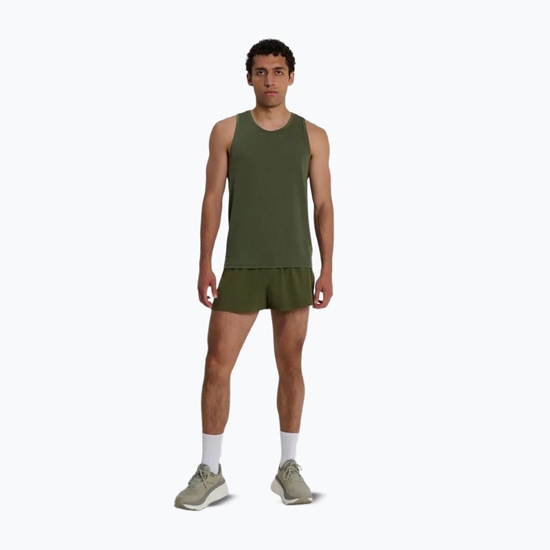 Men's running shirt Saucony Stopwatch Singlet fatigue heather 2