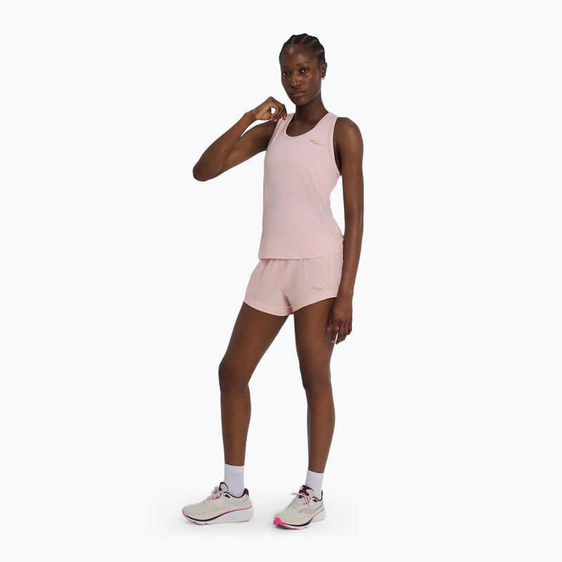 Women's running shirt Saucony Stopwatch Singlet silk heather 2