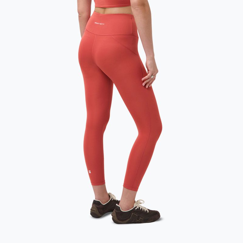 Women's training leggings Sweaty Betty All Day 7/8 terrazzo red 3