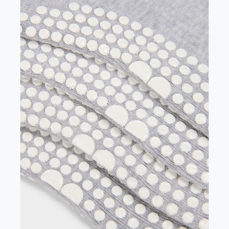Women's socks Sweaty Betty Pilates Crew Gripper 2 pary light grey marl 3