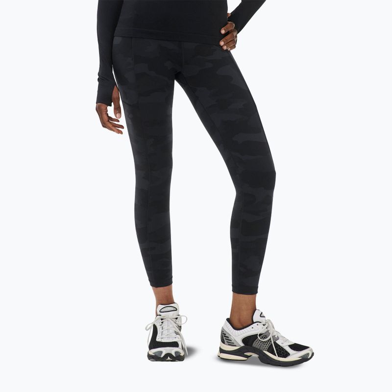 Women's training leggings Sweaty Betty Power Piping Workout 7/8 ultra black camo print