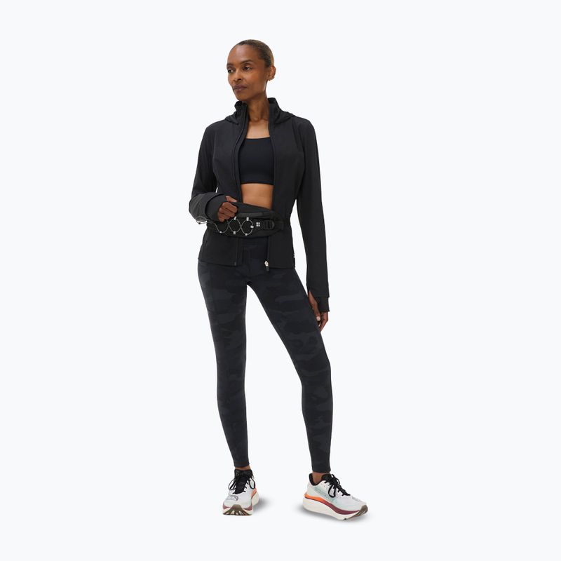 Women's training leggings Sweaty Betty Power Piping Workout 7/8 ultra black camo print 4