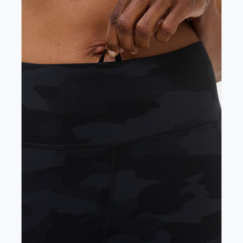 Women's training leggings Sweaty Betty Power Piping Workout 7/8 ultra black camo print 7