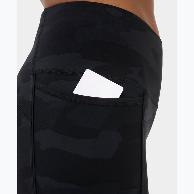 Women's training leggings Sweaty Betty Power Piping Workout 7/8 ultra black camo print 8
