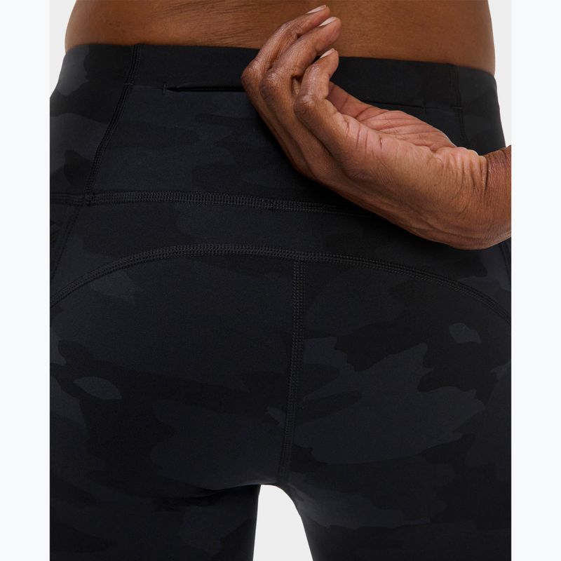 Women's training leggings Sweaty Betty Power Piping Workout 7/8 ultra black camo print 9