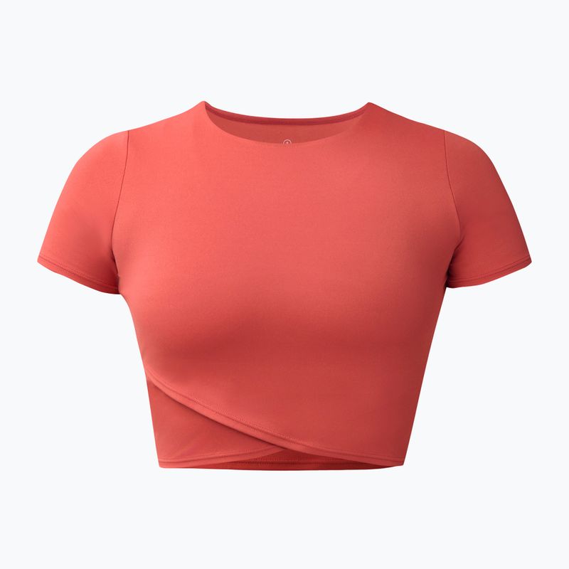 Women's yoga T-shirt Sweaty Betty All Day Wrap terrazzo red 6
