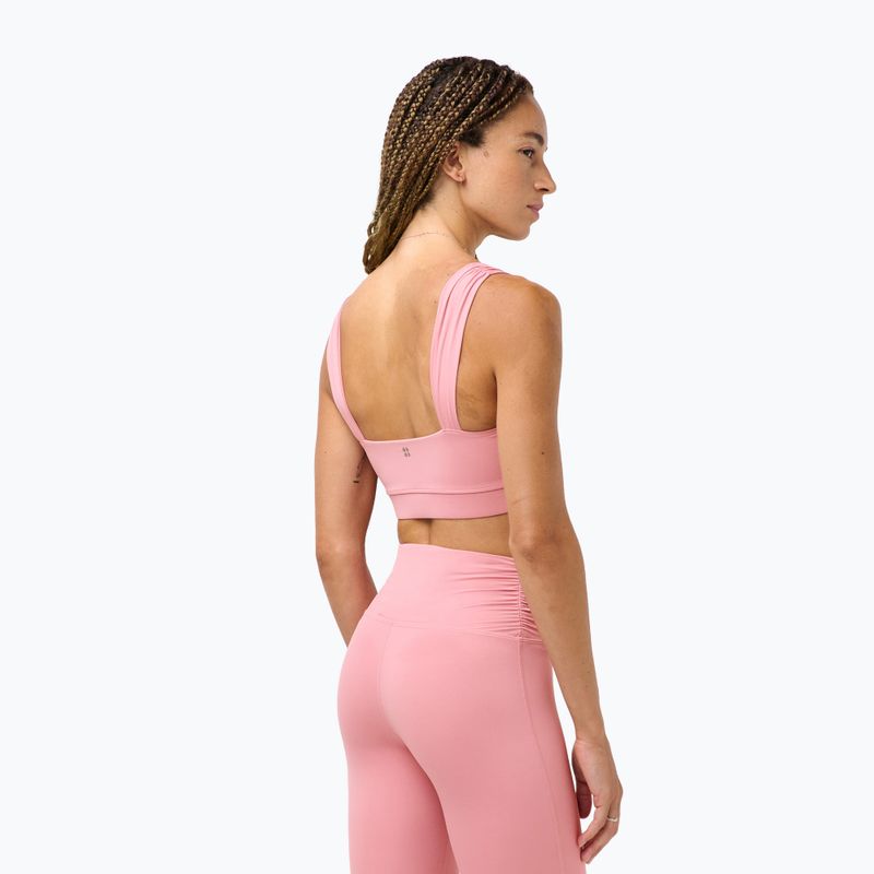 Training bra Sweaty Betty Ultimate Studio Ruched dark deco pink 3