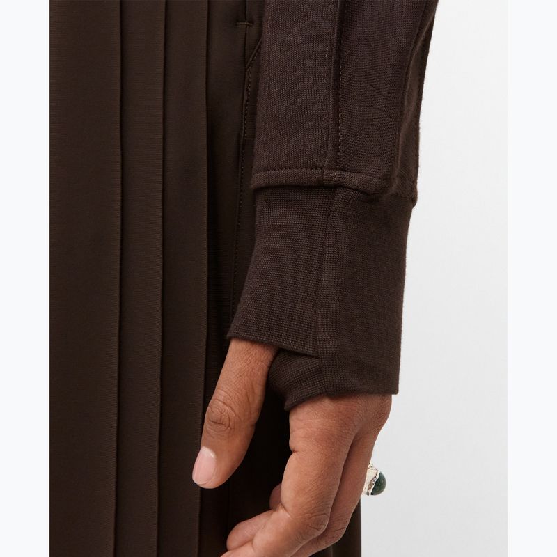 Women's sweatshirt Sweaty Betty After Class Yoke Crop espresso brown 5