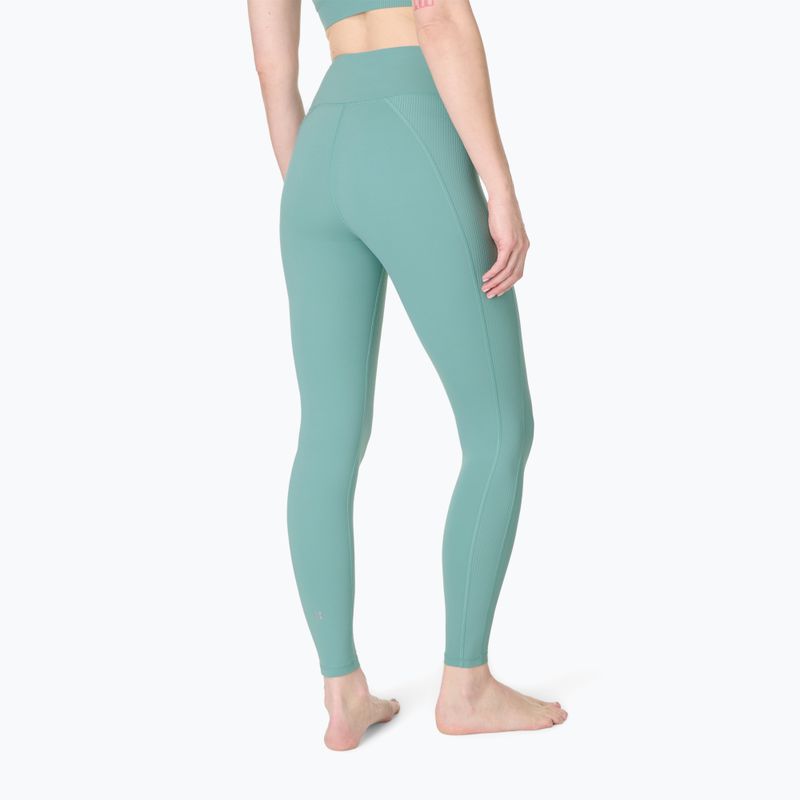 Women's training leggings Sweaty Betty Ultimate Studio Ribbed green 2