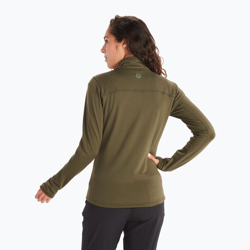 Marmot Preon women's fleece sweatshirt green M12399 3