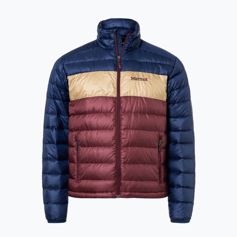 Marmot men's down jacket Ares navy blue and maroon 71260 5