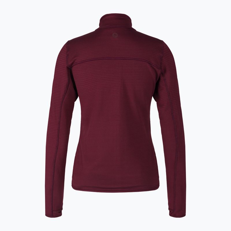 Marmot Preon women's fleece sweatshirt maroon M12399 2