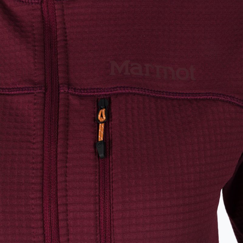 Marmot Preon women's fleece sweatshirt maroon M12399 4