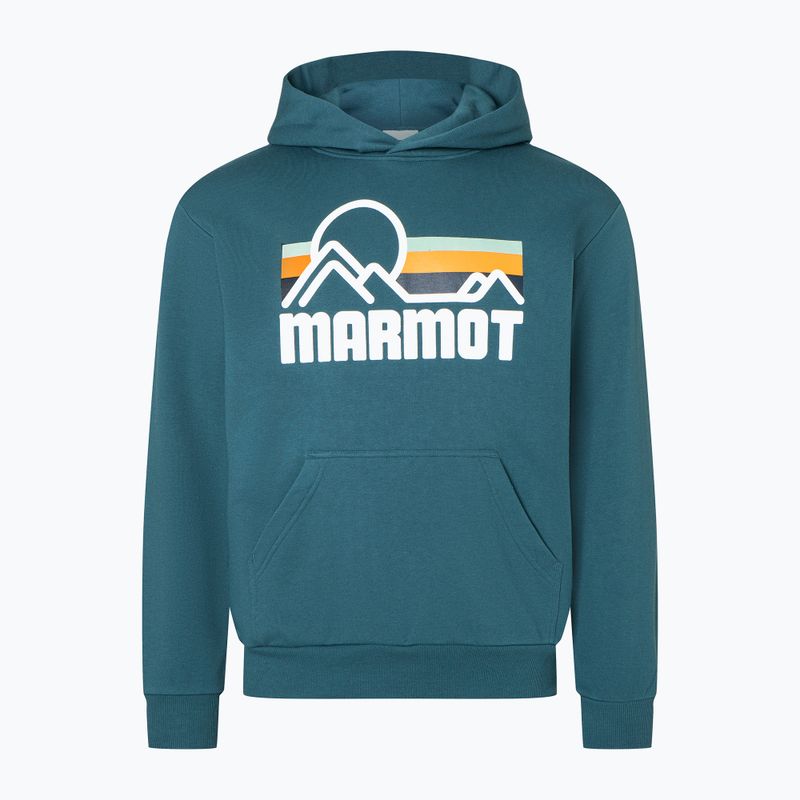 Men's Marmot Coastal Hoody light blue trekking sweatshirt M1425821541 3