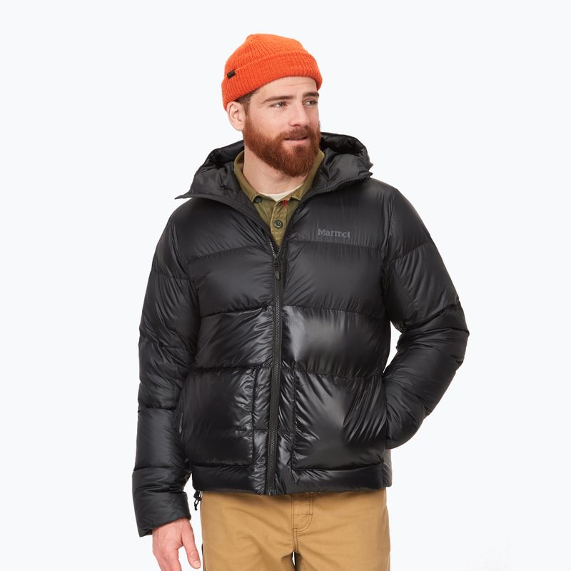 Men's down jacket Marmot Guides Down Hoody black