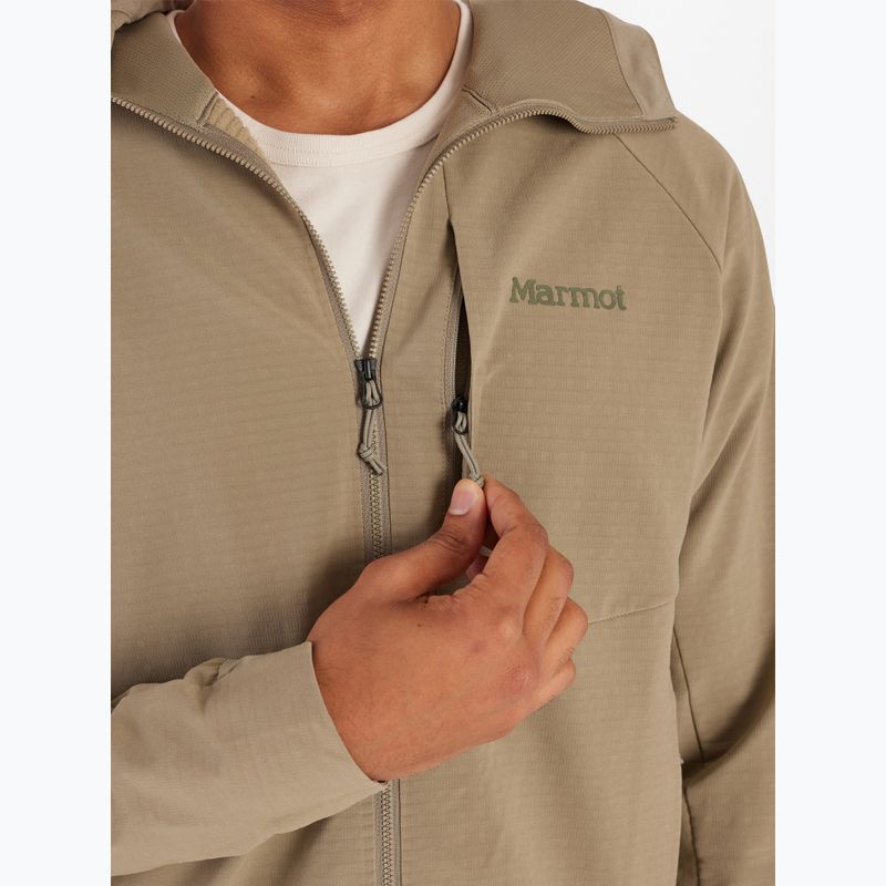 Men's Marmot Leconte Full Zip Hoody vetiver fleece sweatshirt 6