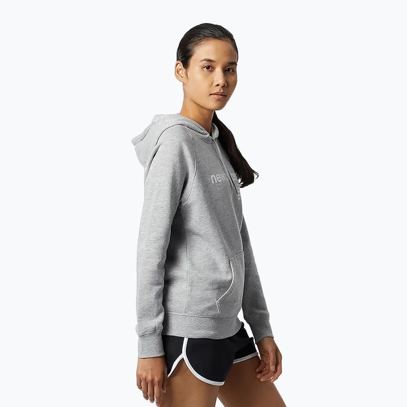 Women's hoodie New Balance Core Fleece Hoodie grey 2