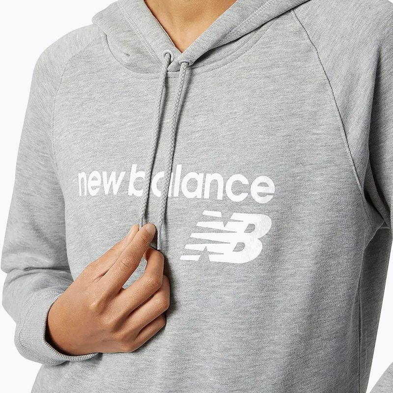 Women's hoodie New Balance Core Fleece Hoodie grey 4