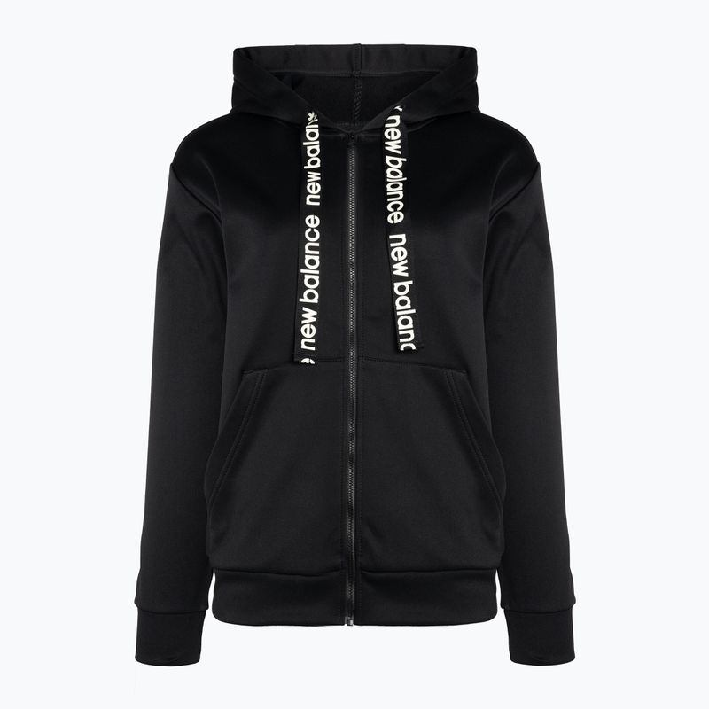 Women's training sweatshirt New Balance Relentless Performance Fleece Full Zip black WJ13174BK