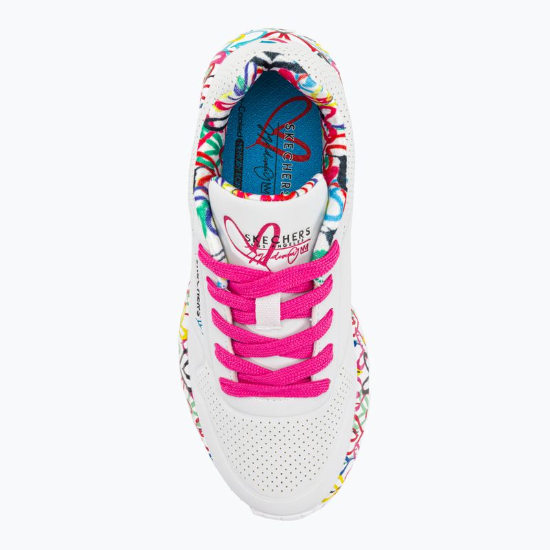 SKECHERS Uno Lite Lovely Luv white/multi children's sneakers 6