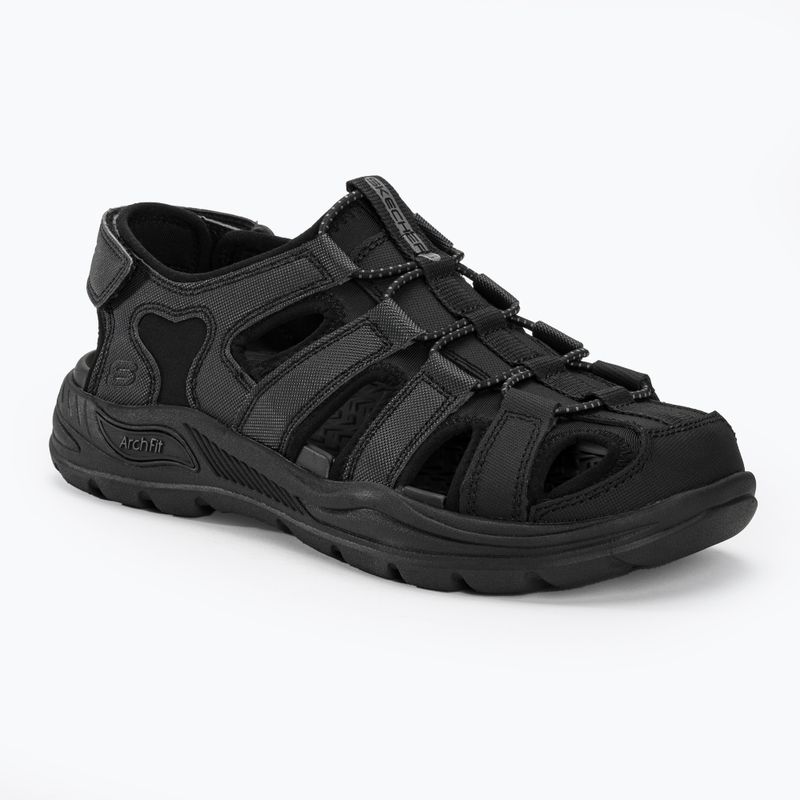 SKECHERS men's Arch Fit Motley SD Verlander black sandals