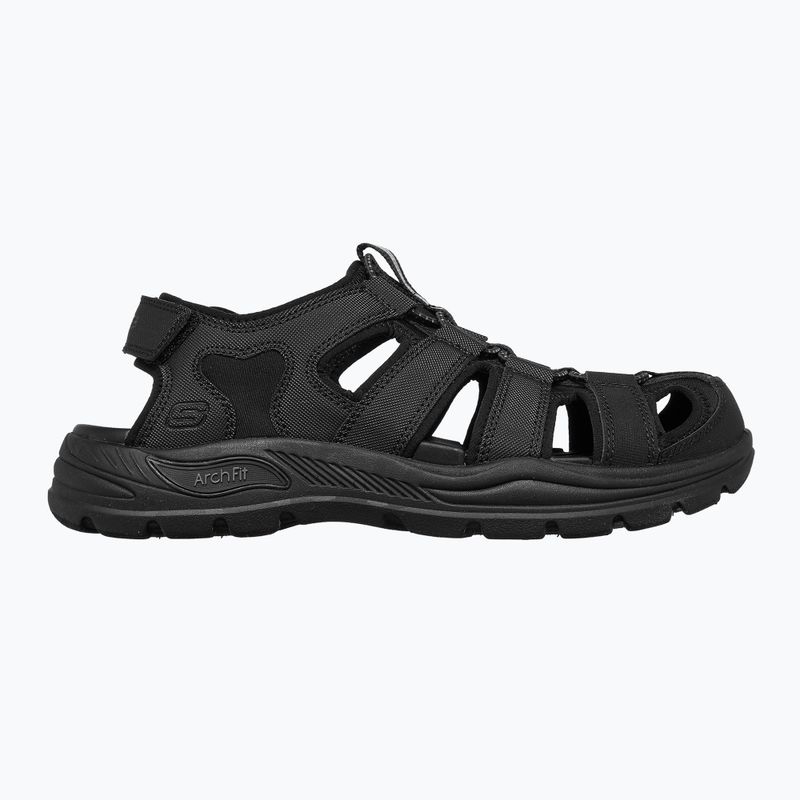 SKECHERS men's Arch Fit Motley SD Verlander black sandals 9