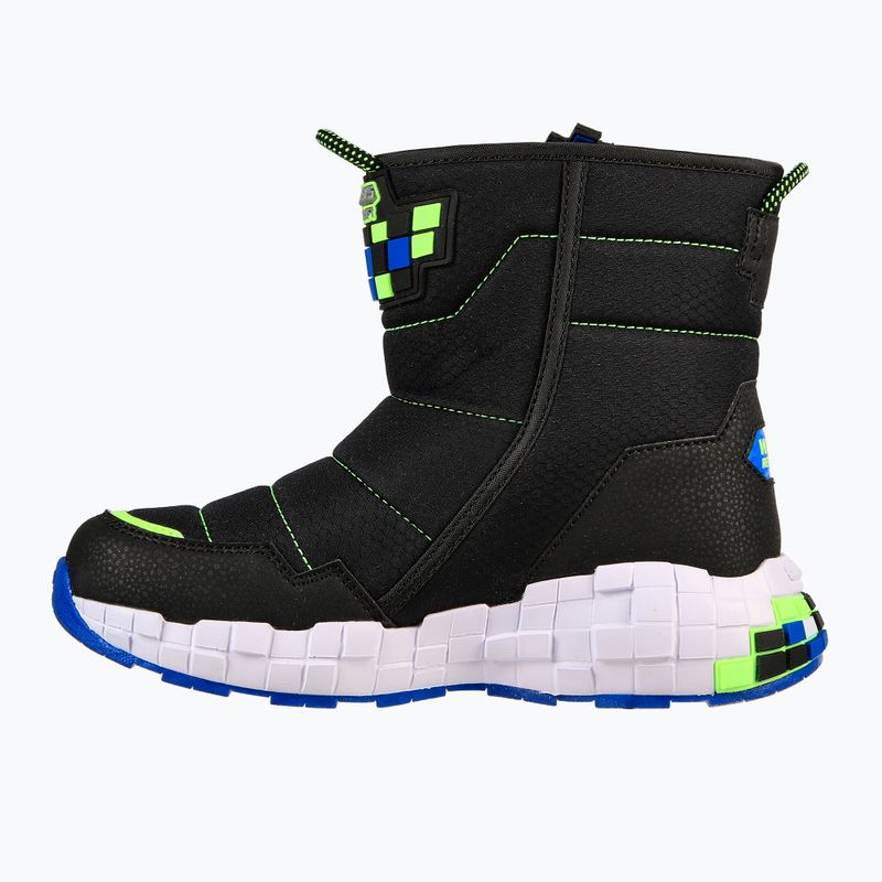 SKECHERS Mega-Craft Cuboforce children's trekking boots black/blue/lime 3