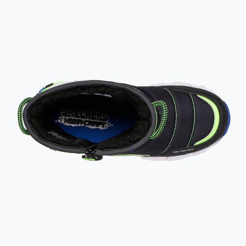 SKECHERS Mega-Craft Cuboforce children's trekking boots black/blue/lime 5