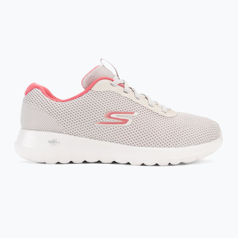 Women's SKECHERS Go Walk Joy Light Motion white/pink shoes 2