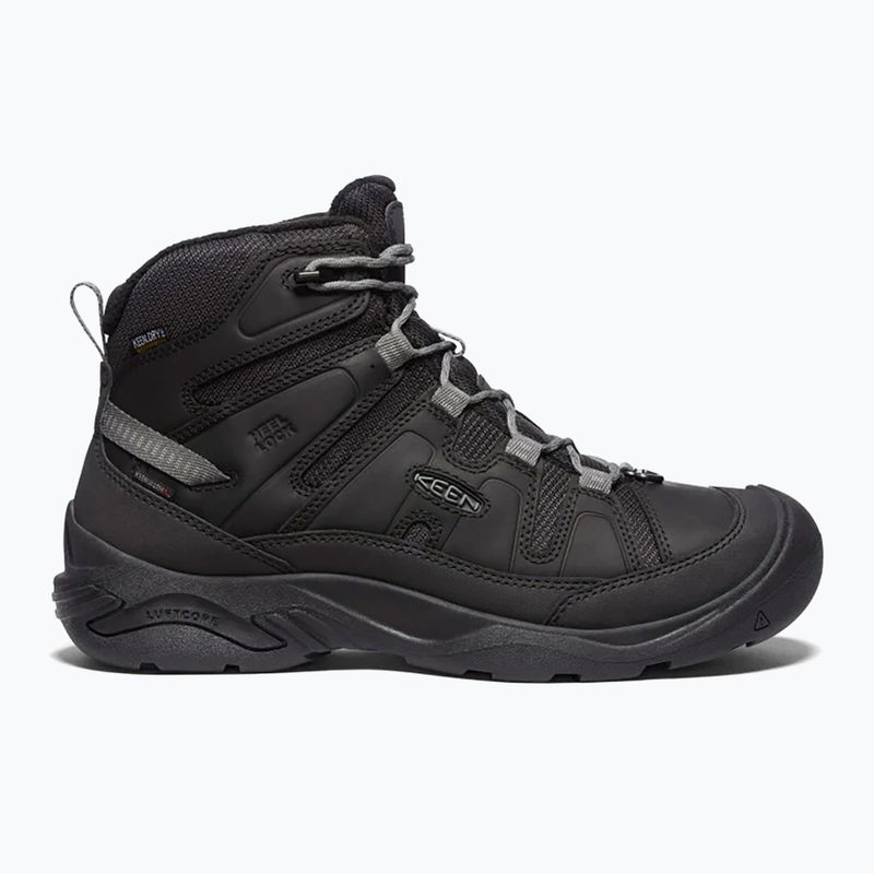 Men's hiking boots KEEN Circadia Mid Polar black/steel grey 9