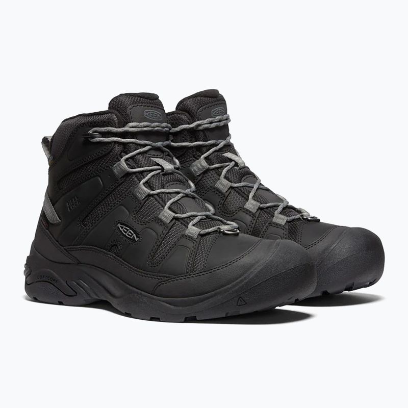 Men's hiking boots KEEN Circadia Mid Polar black/steel grey 10