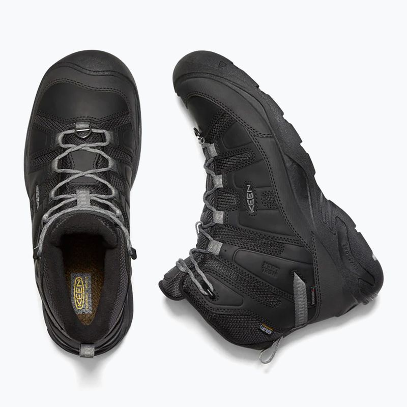 Men's hiking boots KEEN Circadia Mid Polar black/steel grey 11